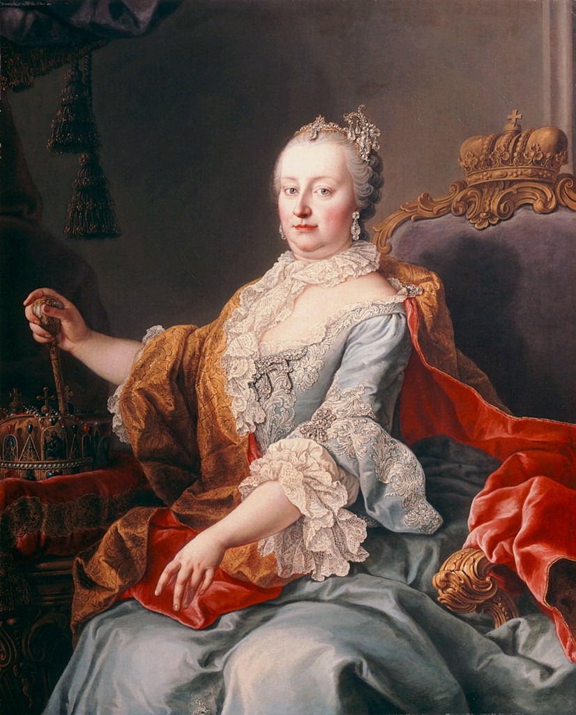 Maria Theresia von Österreich (* 13. Mai 1717 in Wien; † 29. November 1780 ebenda) war eine Fürstin aus dem Hause Habsburg. Die regierende Erzherzogin von Österreich, Königin von Ungarn mit Kroatien und Königin von Böhmen (1740–1780) zählte zu den prägenden Herrscherpersönlichkeiten der Habsburgermonarchie. Im Jahr 1745 wurde ihr Gatte Franz I. Stephan zum römisch-deutschen Kaiser gewählt. Die Regierungsgeschäfte der Habsburgermonarchie führte Maria Theresia trotzdem allein. Wie jede Gattin eines Kaisers wurde sie, obwohl nicht selbst gekrönt, als Kaiserin tituliert. 